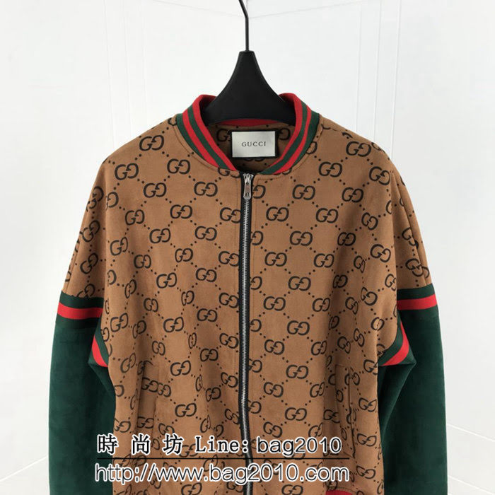 GUCCI古馳 18ss秋冬新款 升級版加棉 中國龍刺繡 雙G小logo 外套 情侶款 ydi1946